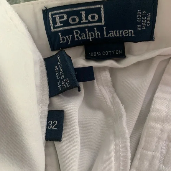 Ralph Lauren White Chinos Classic Style - Picture 2 of 2